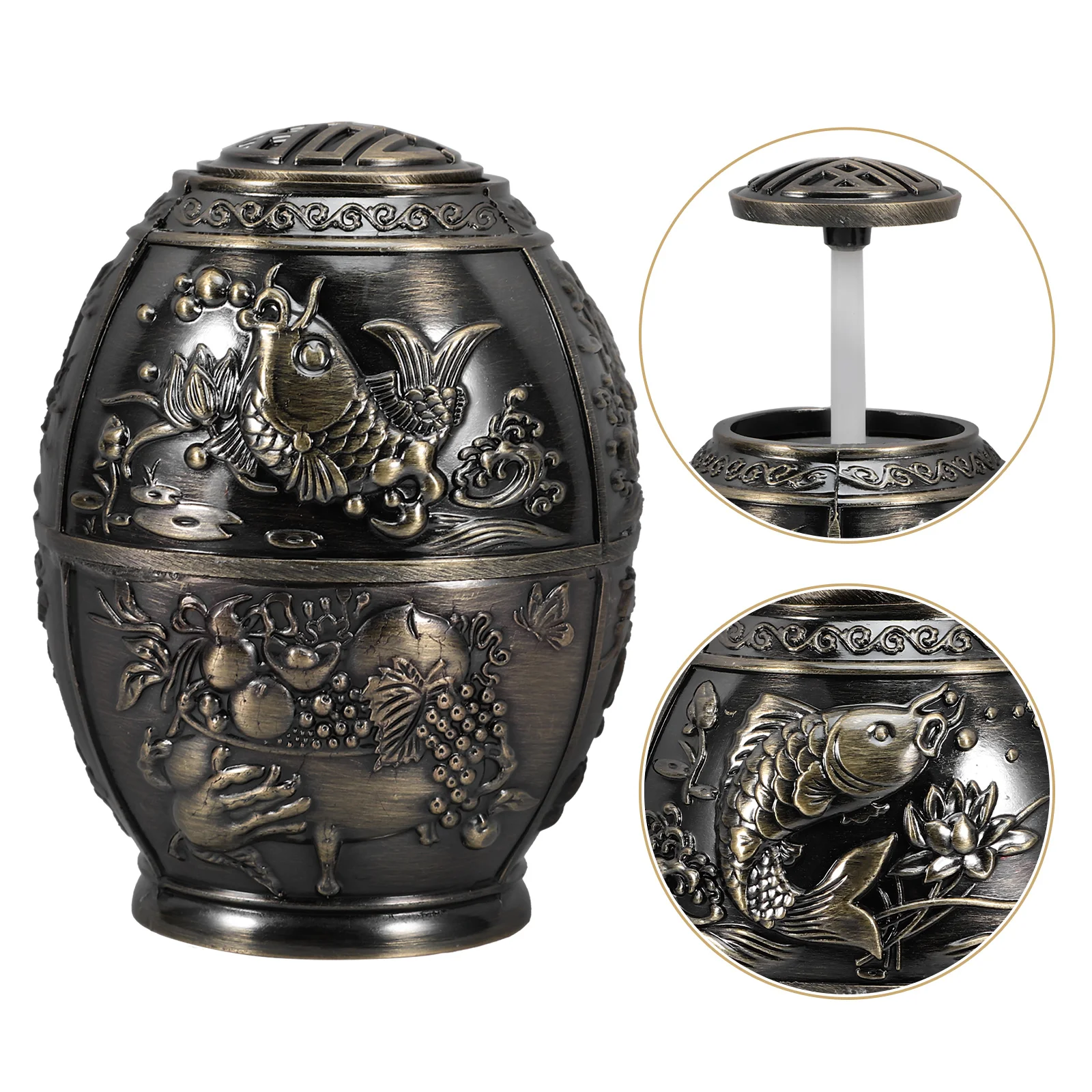 

Vintage Style Press Type Holder Dispenser Compact Sturdy Kitchen Automatic Box For Home Restaurant Use Household Toothpick