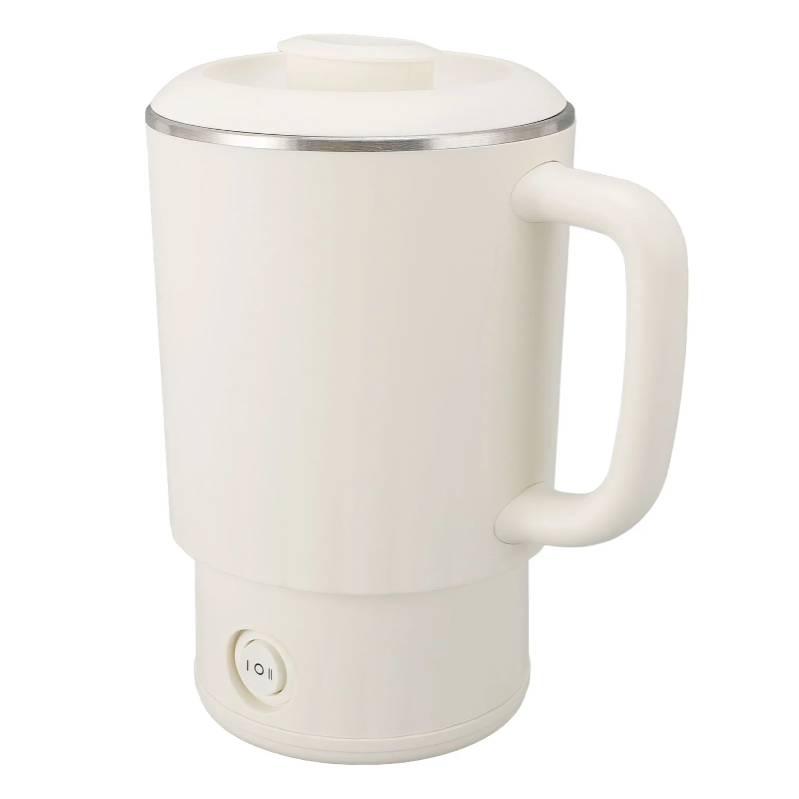 Дорожный электрический чайник 600 Вт 600 мл из нержавеющей стали 304, портативный бойлер для горячей воды, нагреватель для чая, кофе