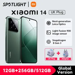 Xiaomi 14 Globale Version 256 GB 512 GB 120 Hz 6,36 Zoll AMOLED-Display Snapdragon 8 Gen 3 Smartphone 50 MP Leica-Kamera 90 W HyperCharge