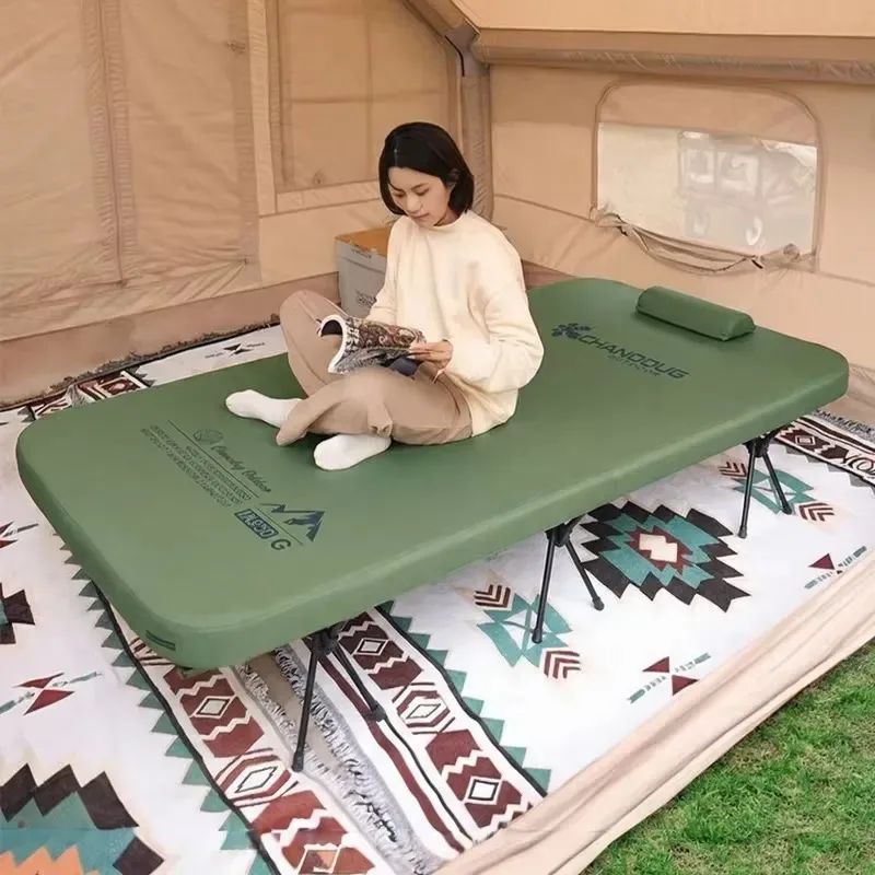lohascamping Camping Cot 65CM 80CM 130CM widen Air Mattress Portable Folding Sleeping Bed Foldable Sleeping Mat Camping Air