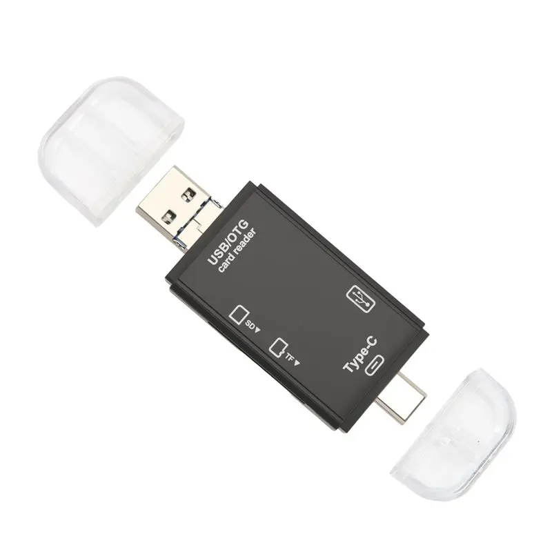 Essential OTG SD TF Type C Micro-Sd Card Reader Type C to Usb Otg Adapter 6 In1 USB 2.0 TF Card USB Flash Drive Card Reader B