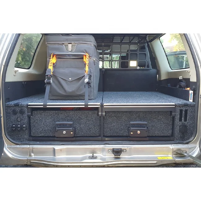 For Y61 Roller Drawer 4x4 4WD SUV 4wd Storage Module Rear Off Road Drawer For Nissan Patrol GU