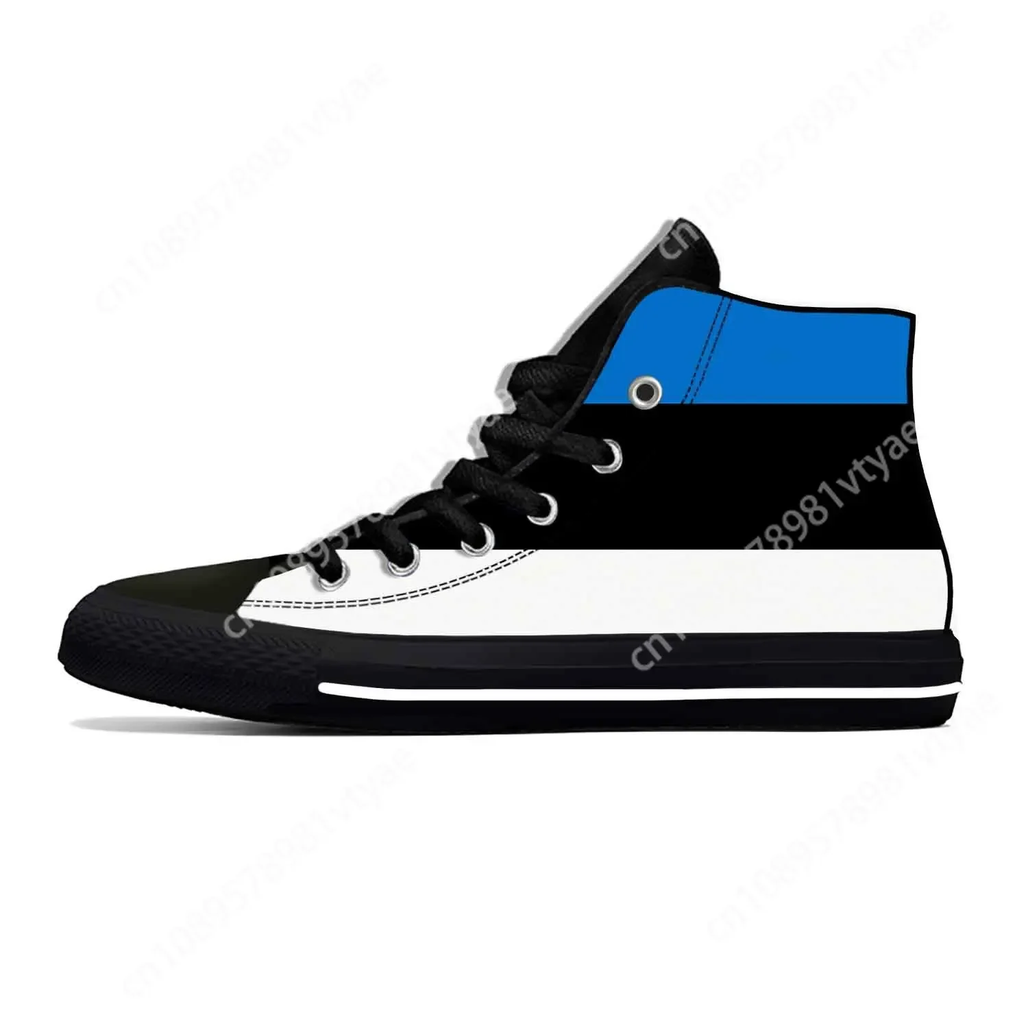 Hot Estonia Estonian Flag Patriotic Pride Fashion Casual Cloth Shoes High Top Lightweight Breathable 3D Print Men Women Sneakers