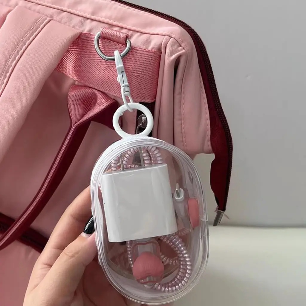 Multi-purpose storage pouch Data cables, lipstick, lip balm Essential travel items Charger cable organiser Keyring attachment
