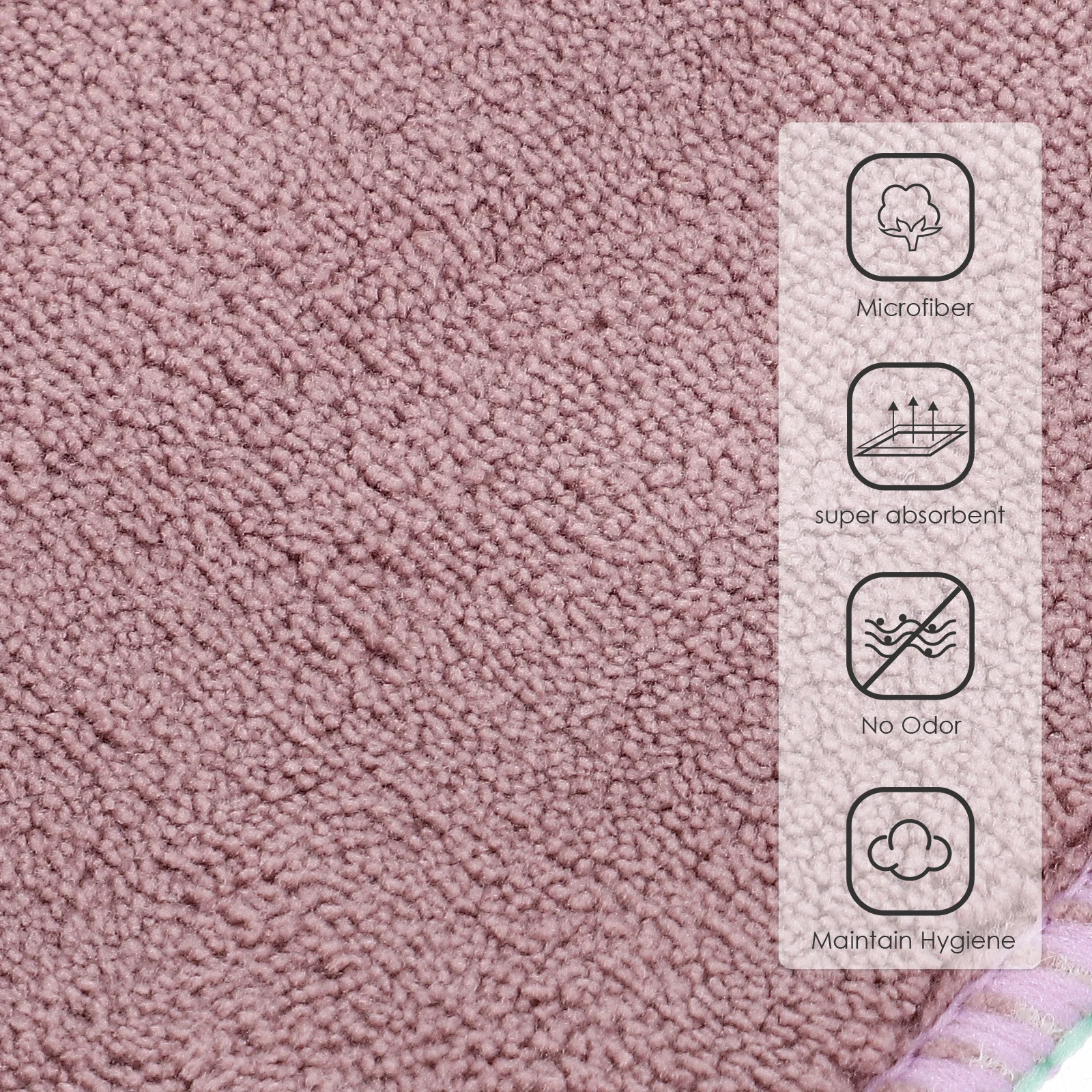 

2Pcs Super Absorbent Dishwashing Cloth Non-Scratch Kitchen Towel for Utensils and Silverware Easy Clean Duster Cloth Home