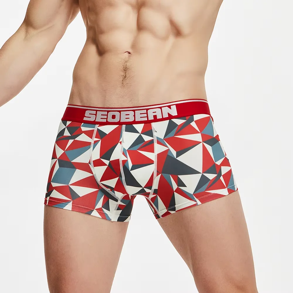 

Мужские выпуклые шорты-боксеры, хлопковые удобные дышащие спортивные трусы-боксеры, студенческая мода, нижнее белье Boxy, повседневная одежда, трусы