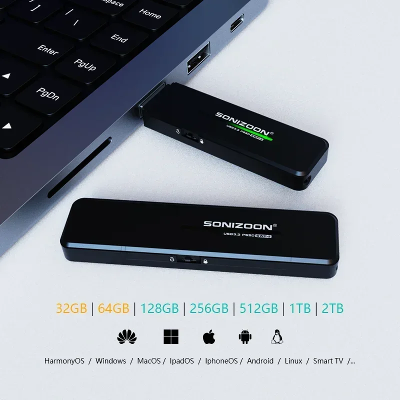 محرك أقراص فلاش USB ذو الحالة الصلبة Type-c/USB3.2 منفذ حماية للكتابة ضد الفيروسات ينطبق على أجهزة الكمبيوتر والماك والهواتف المحمولة фolleisk usb 3 0