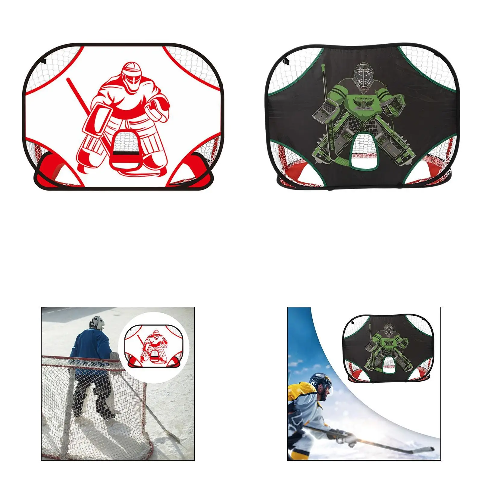

Hockey Goal Practice Target Easy Attach for Kids Adults Versatile Training