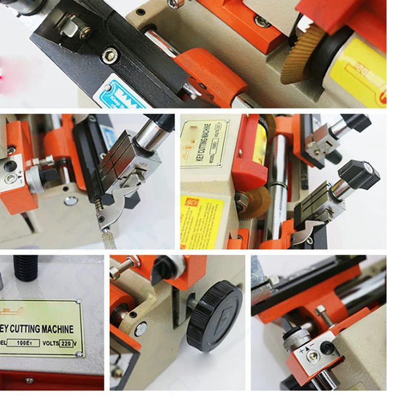 Double-Head Horizontal Key Maker 100E1,High-End Locksmith Duplicating Tool,Professional Workshop Copy Cutter Machine