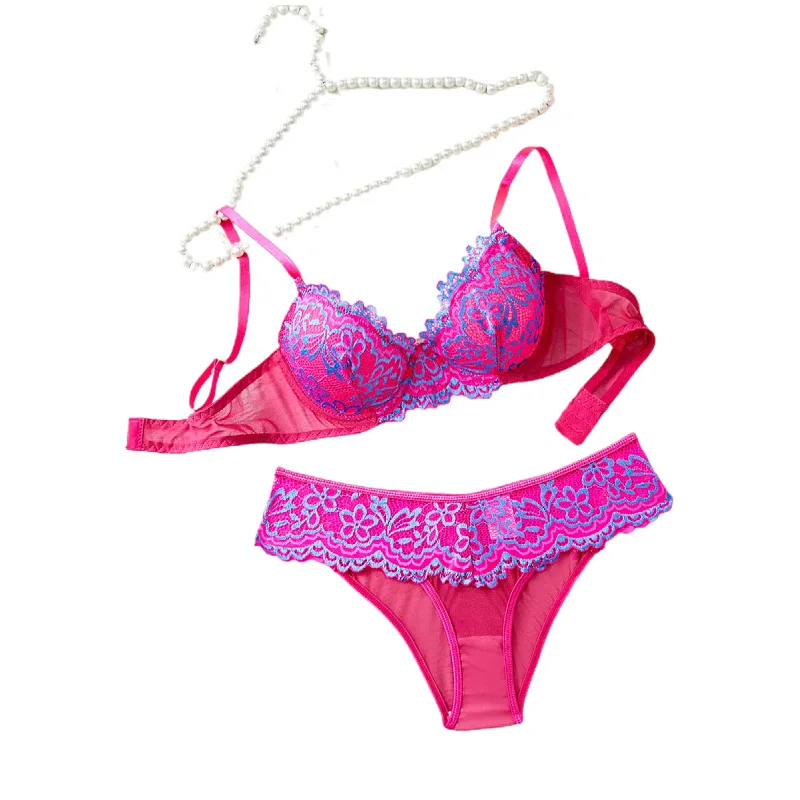 

Романтическое нижнее белье, изысканный кружевной бюстгальтер с принтом, костюм любви ко Дню святого Валентина, красный цвет