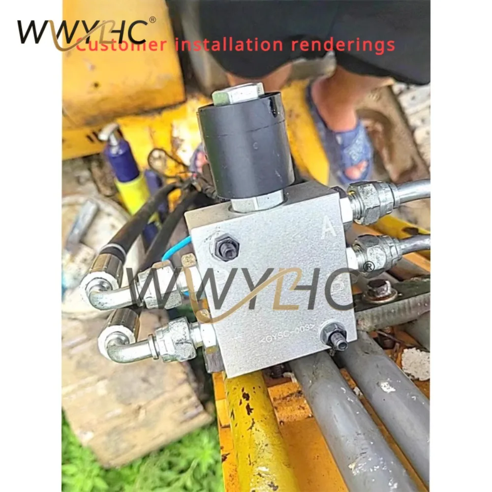 Excavator Quick Change Connector Hydraulic Solenoid Valve 12V and 24V Quick Connector Cylinder One-way Valve Accessories