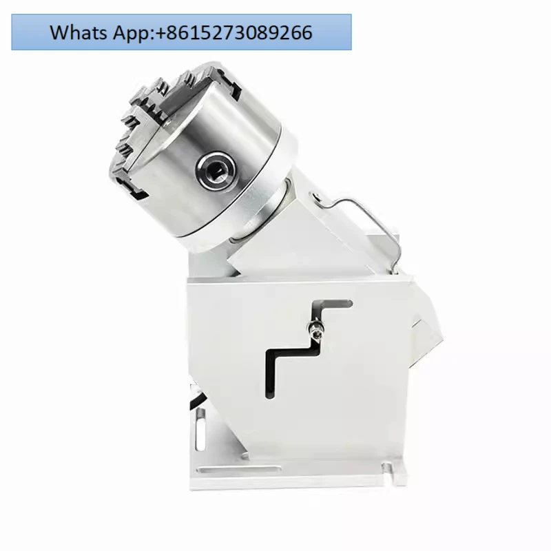 Electric three-jaw rotary shaft marking machine rotary table welding machine cutting machine through hole rotating fixture