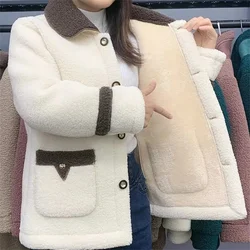 2026New Cashmere Outwear Female Autumn Winter Velvet Padded Coat Mother's Fur Jacket Women Long Large Size Cotton Padded Parkas