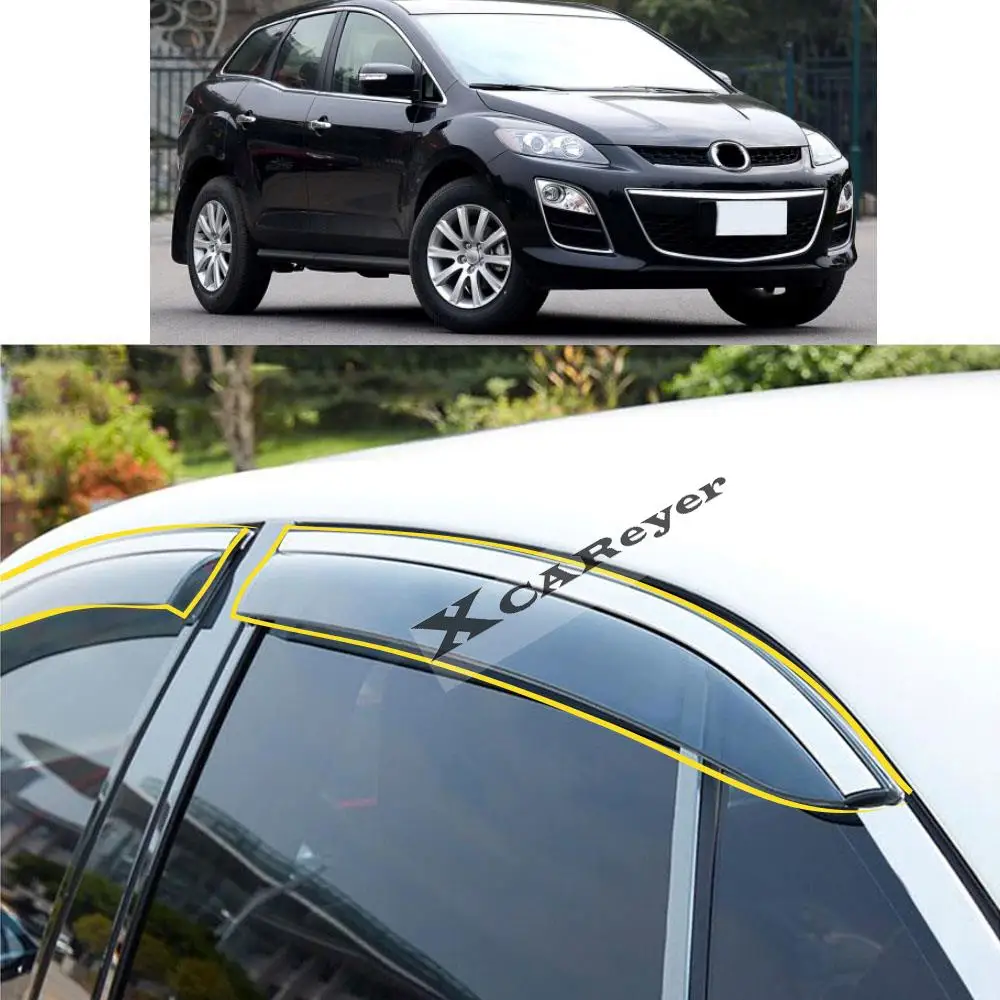 

For MAZDA CX-7 CX7 2010 2011 2012 2013 2014 2015 2016 Car Sticker Plastic Window Glass Wind Visor Rain/Sun Guard Vent Parts