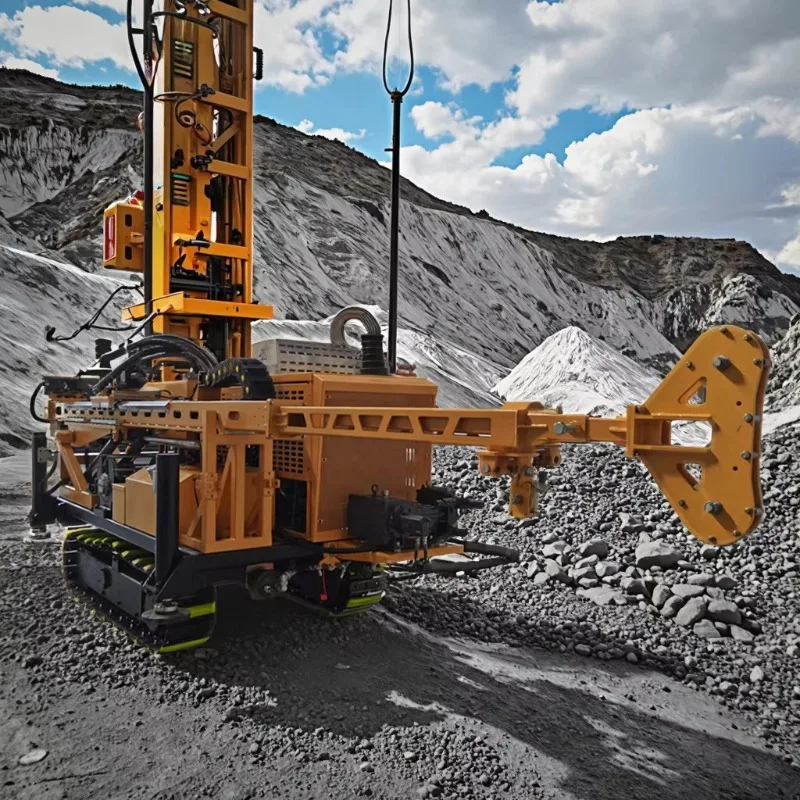 Fully Hydraulic Core Drilling Rig Customized Wheeled Rotary Rotation High Digging Power Mining Machinery
