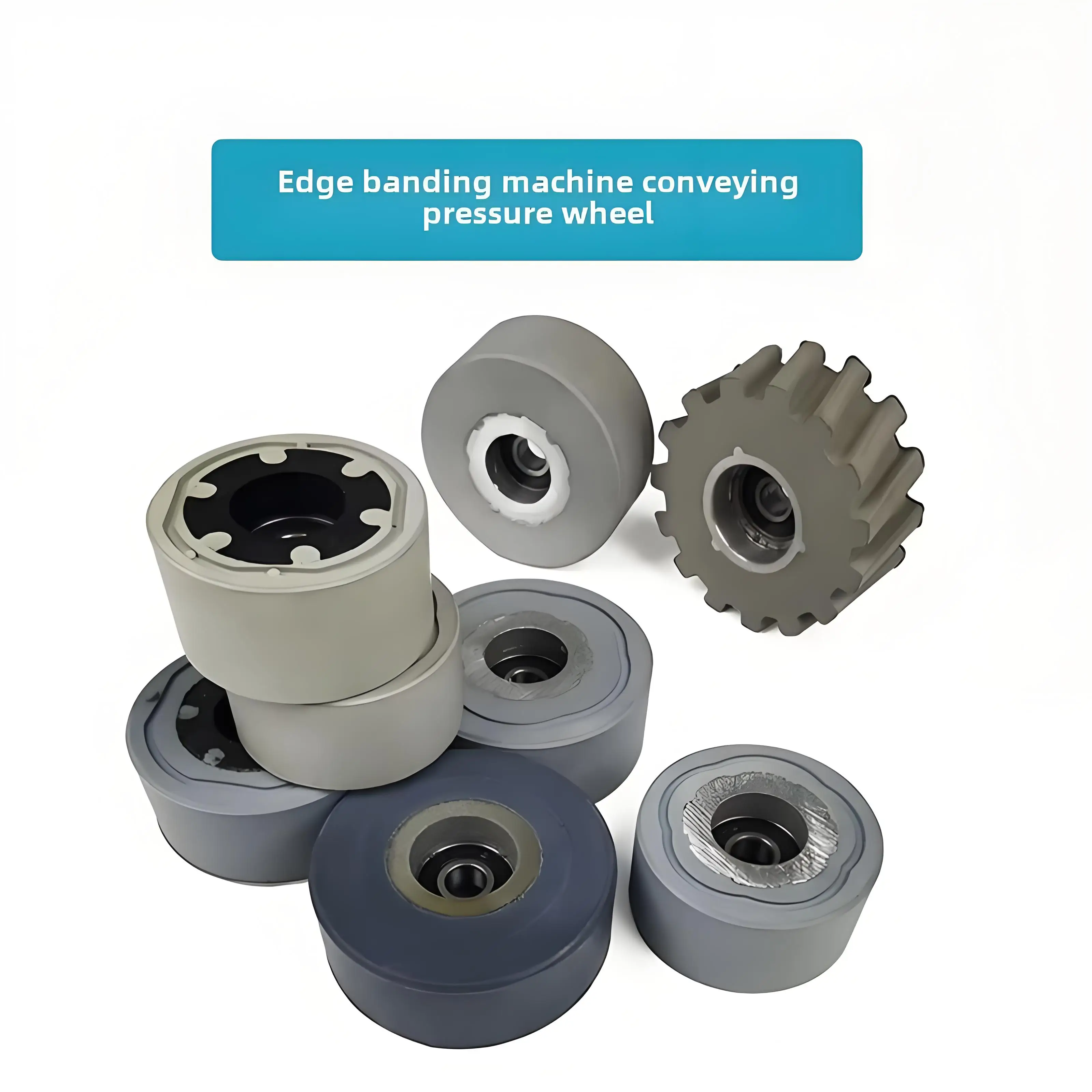 Anghua Competitive Price Woodworking Machinery Accessories Edge Banding Machine Part Heat Transfer Rubber Wheels for Edgebander