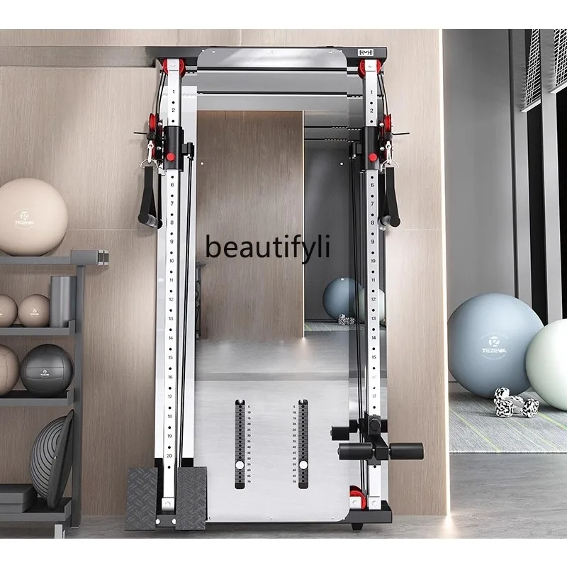 

Gantry unilateral wall-mounted mirror bird comprehensive trainer household wall-mounted fitness equipment