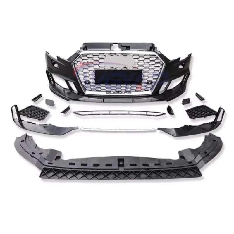 

WGYAP Front Bumper Body Kit A3 8V 2017-2019 Facelift RS3 Type Front Bumper With Grille