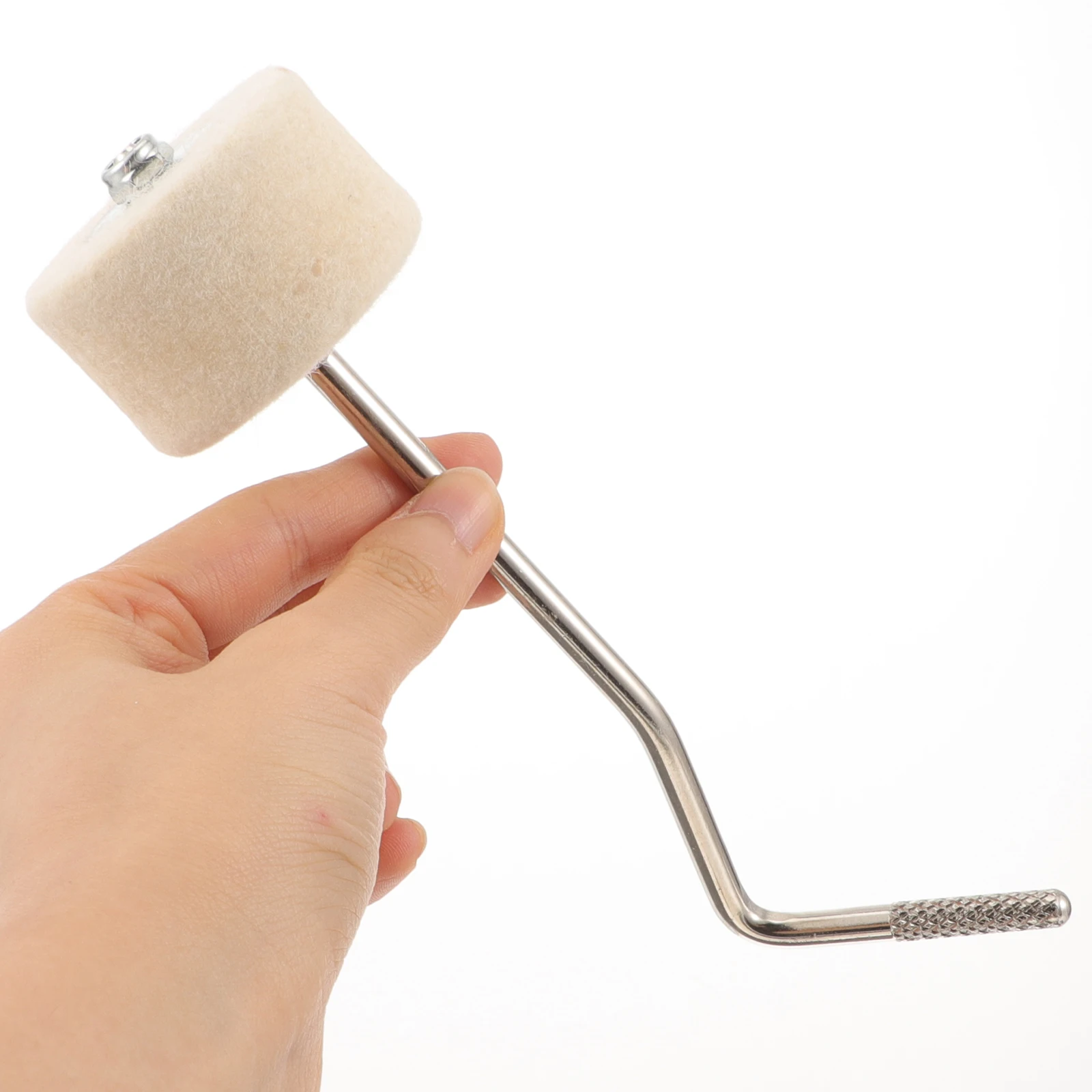 

Bass Drum Beater Felt Head Durable Metal Student Professional Drummer Kick Pedal Hammer Practice Parts Accessories