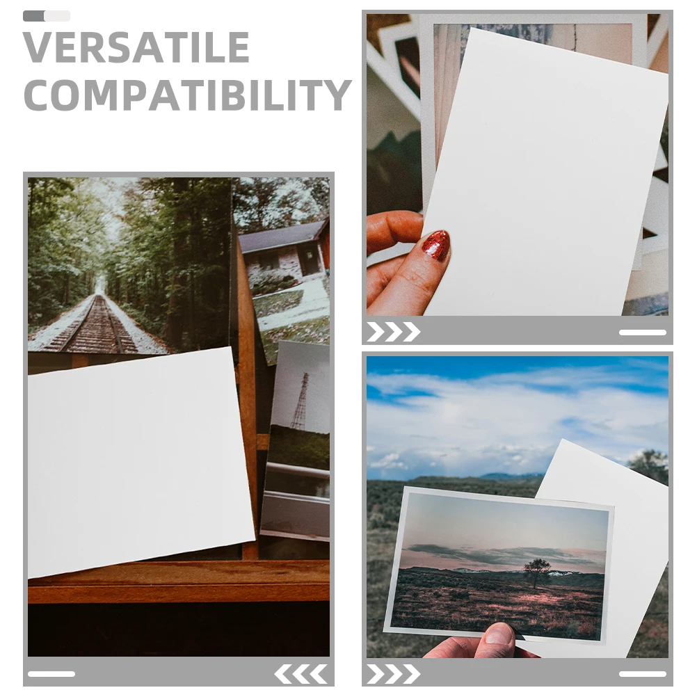 100Pcs High Glossy Printing Photo Paper Waterproof Fast Drying Compatible with Inkjet Printers Picture Paper for Printer