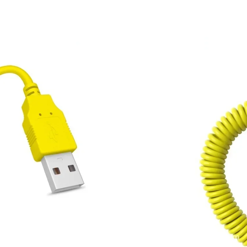 

Выдвижной удлинитель для быстрой зарядки USB-C, спиральный пружинный кабель для зарядного устройства S10 S9 S8 Plus