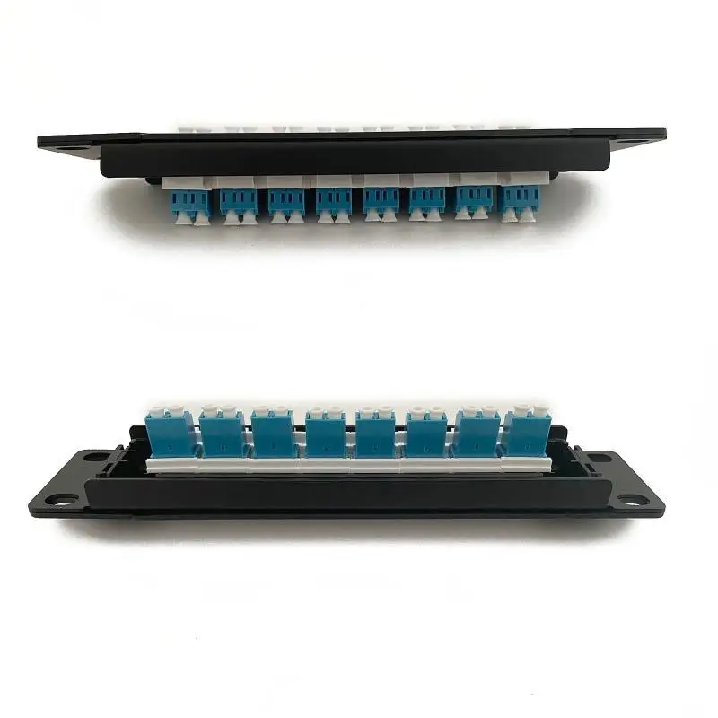 652F Optical Fiber Patch 8 Port with Inline Keystone Pass-Thru Coupler Patch Panel