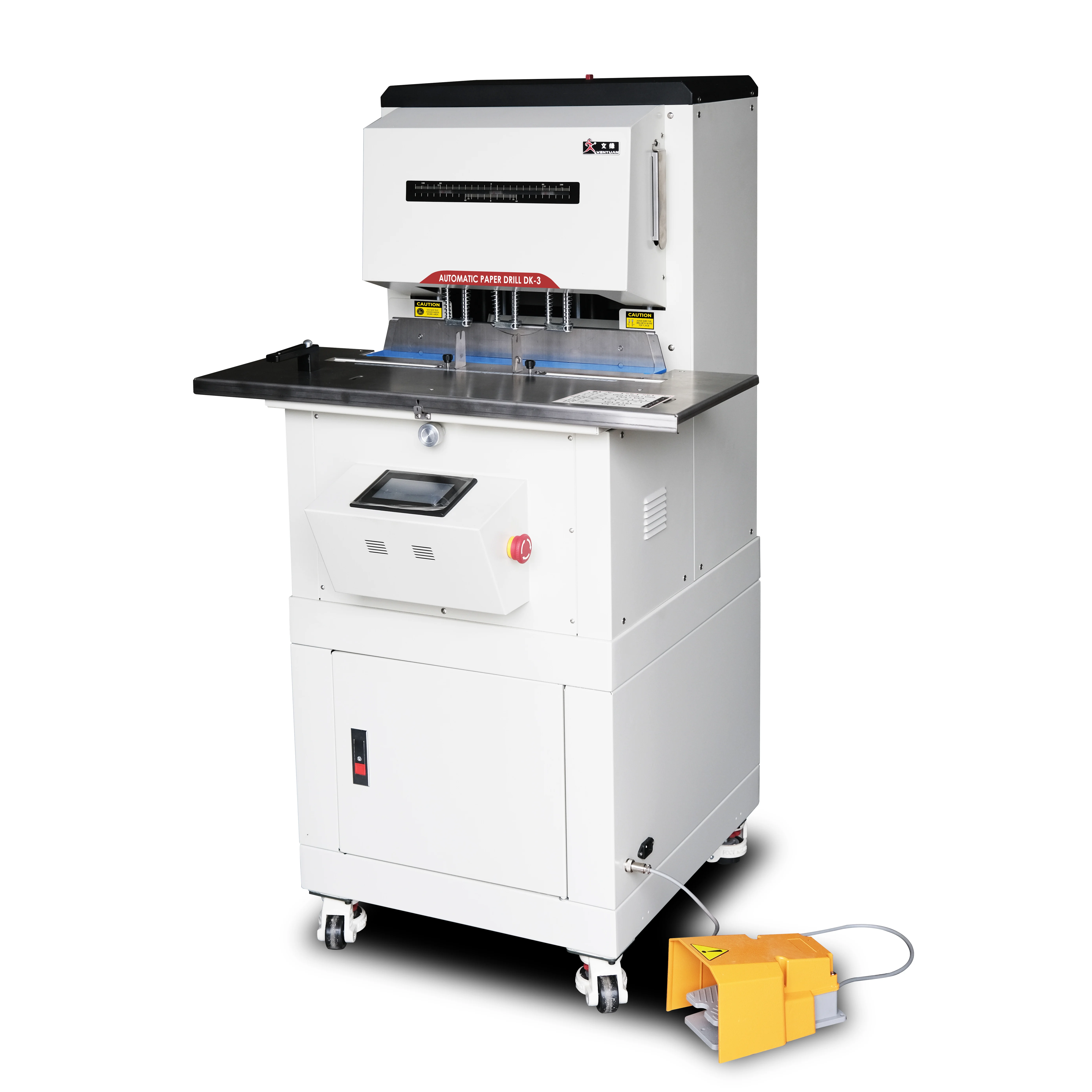 DK-3 Automatic Three-Hole Paper Puncher Movable Plate Paper Drilling Machine for Notebook
