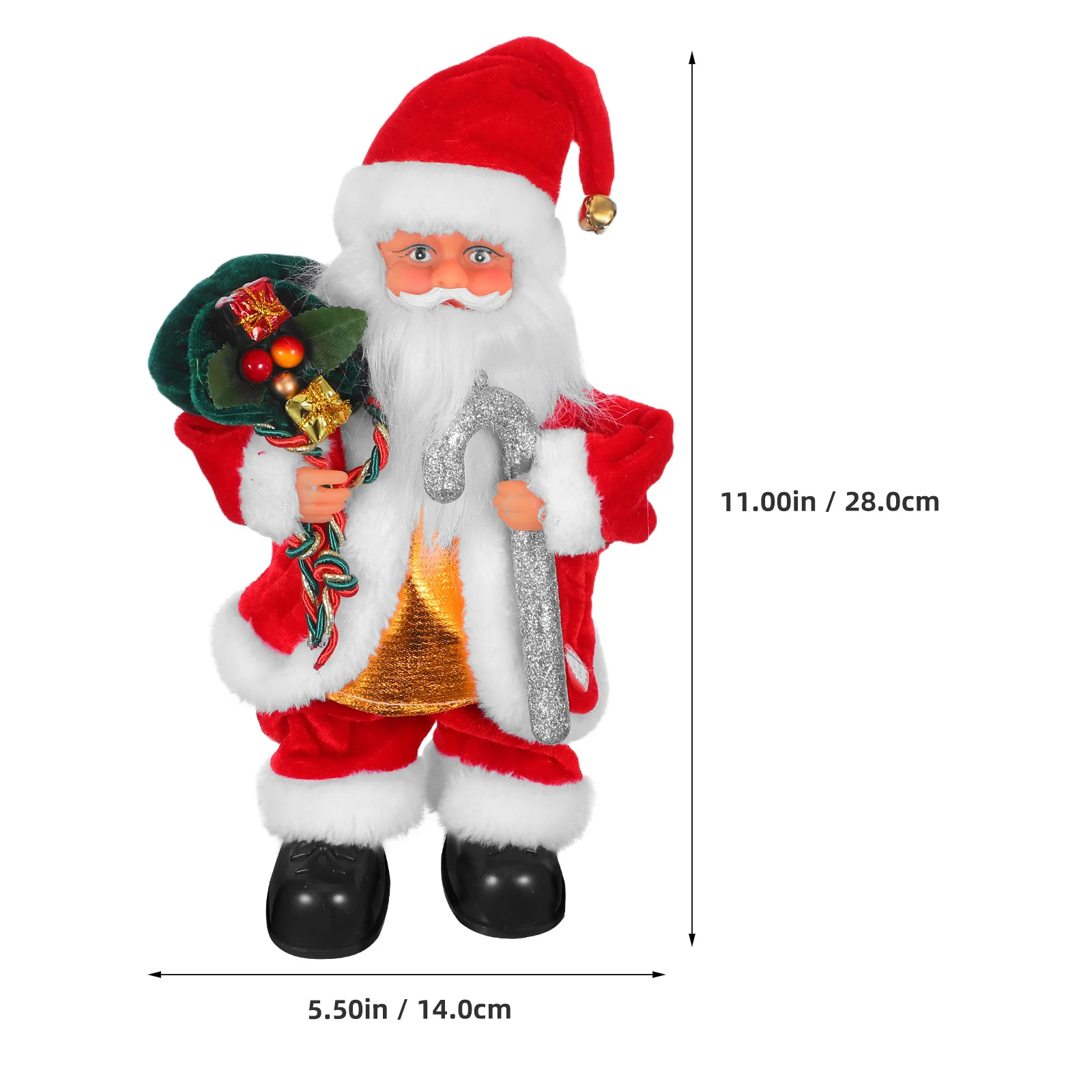 ซานต้าไฟฟ้าพร้อมดนตรี ของตกแต่งคริสต์มาสสุดน่ารัก ของขวัญปาร์ตี้คริสต์มาส ของตกแต่งบ้านช่วงเทศกาล ความบันเทิงสุดสนุกในวันหยุด