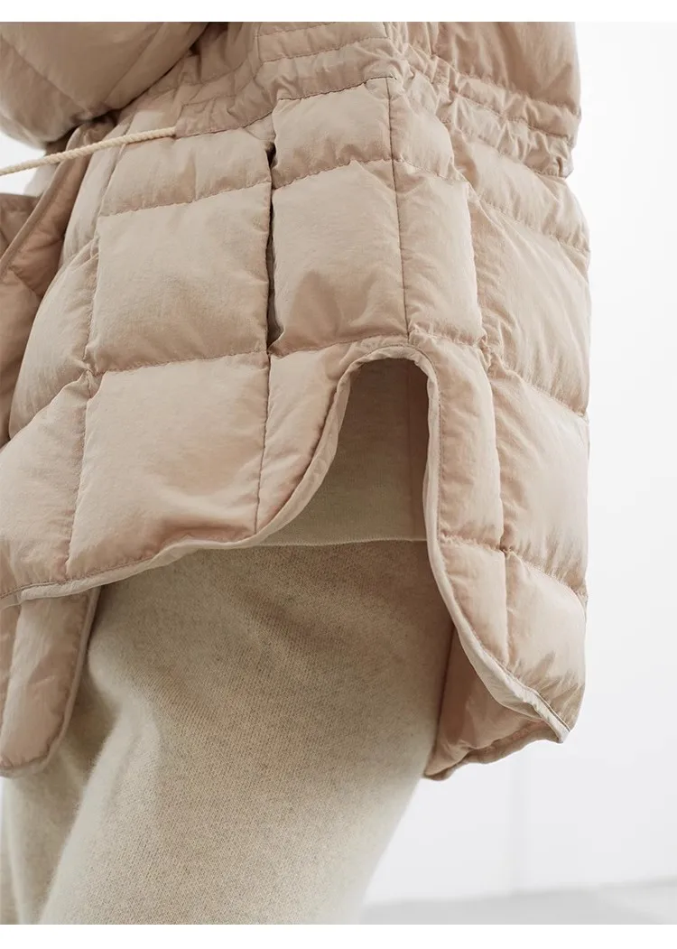 Lightweight Style~ Goose down Jacket for Petite Women, Autumn and Winter Coat, Casual Loose Fit, Versatile Warm Top for Women