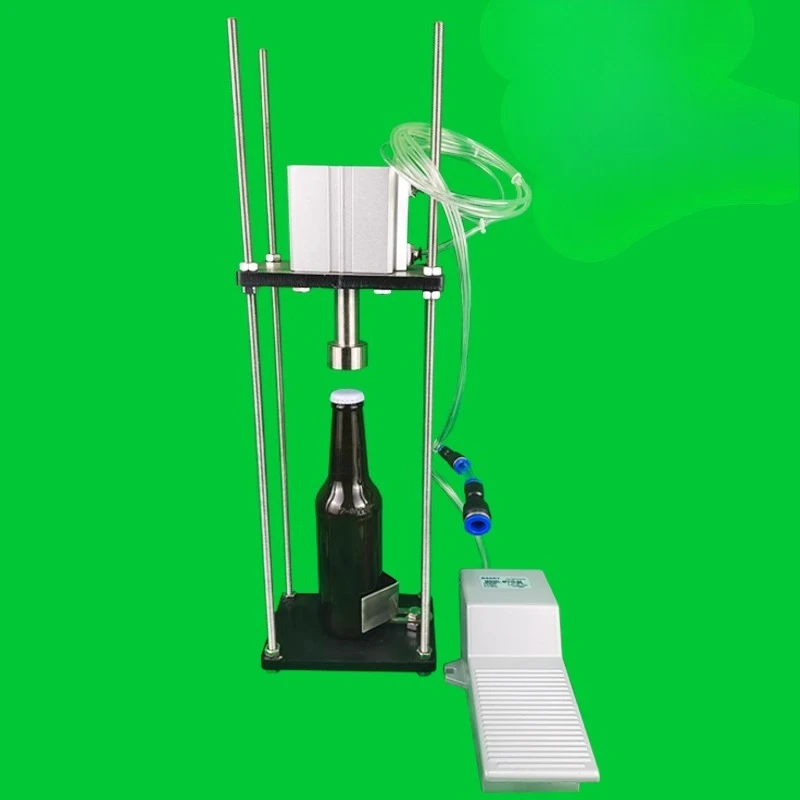 Household Cap Sealing Machine Semi-automatic Commercial Pneumatic Beer Capping Machine  Manual