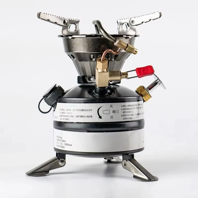 

【Best-selling】Portable Burner Oven Windproof Camping Double Ring Cast Iron High Efficiency Safety New Oil Stove