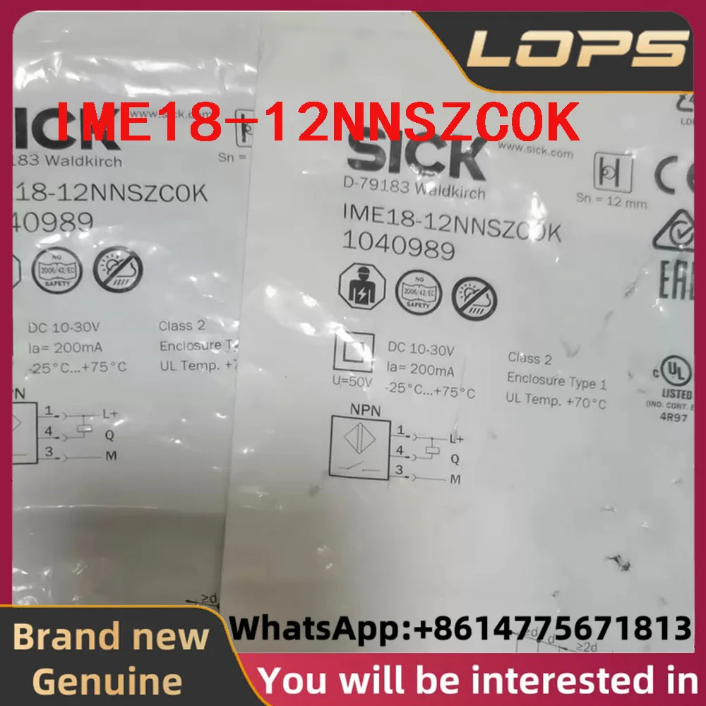 IME18-12NNSZC0K Brand new original SICK Order number 1040989 NPN normally open proximity switch sensor, welcome to consult