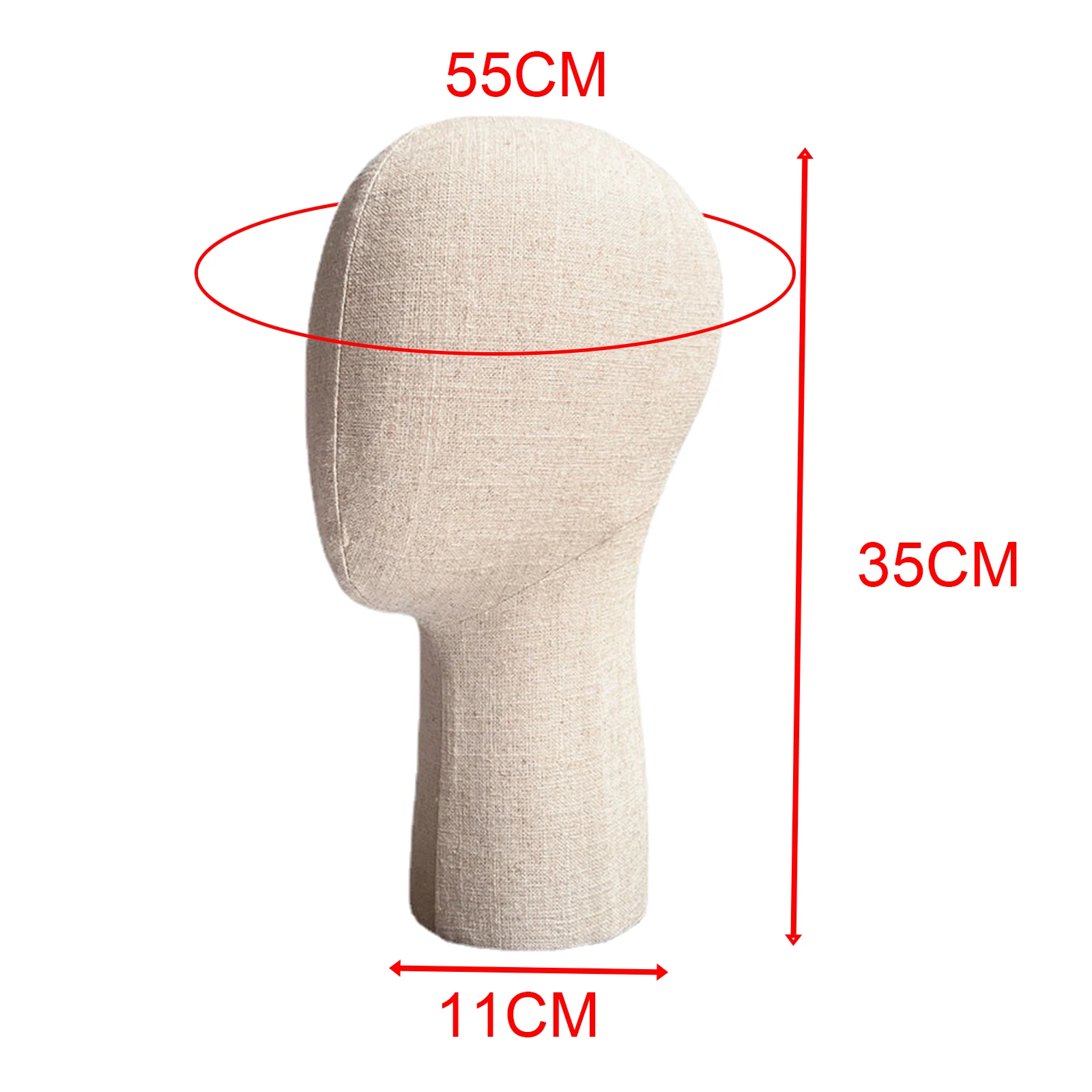 Mannequin Head Model Portable Fashion Hat Display Head Hat Display Holder for Styling Drying Home Salon Hairdresser Training