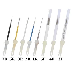 50p 1/2/3/5/7R Dermograph Original USA Mosaic Tattoo Machine Needle Agulhas 1 Prong for Permanent Makeup Machine Tattoo Eyebrow