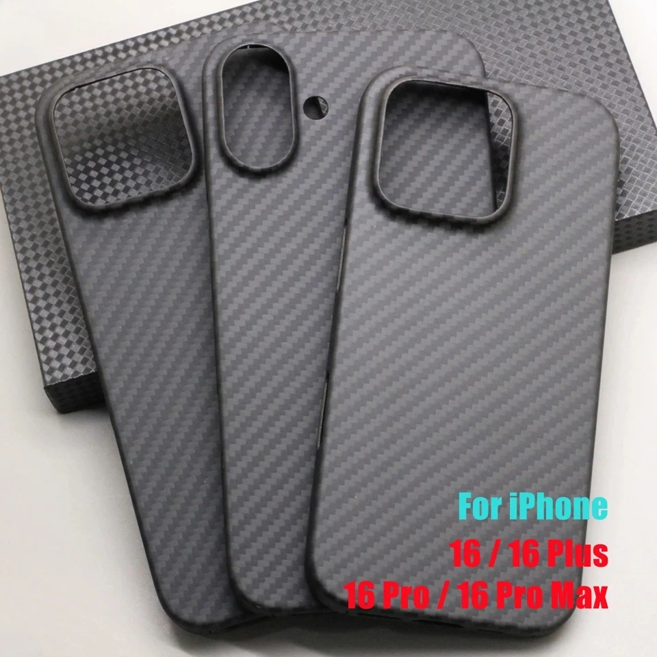 

Coque De Téléphone En Fiber De Carbone Pure, Étui Ultra-fin En Fiber D'aramide Pour IPhone 16 15 Pro Max 16 15 Plus 14 13 Pro