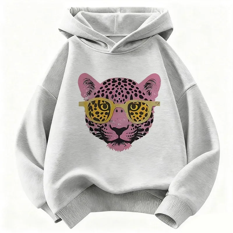 Fashion Tiger Printed Graphic Hoodie Kids Children's Sweatshirt Hoody for Boys Girls Spring Casual Hoodies