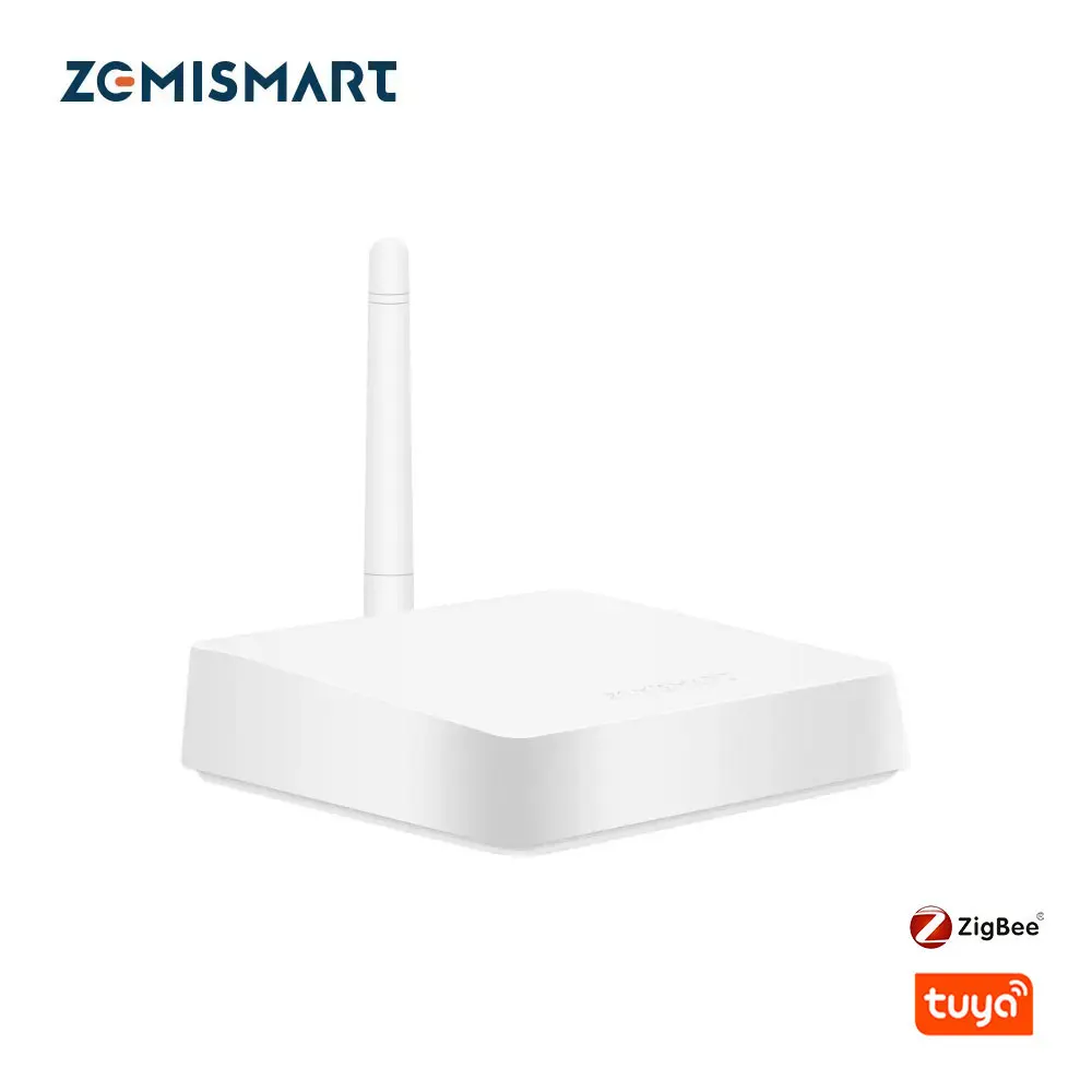 Zemismart-airies Tuya Zigbee Gateway avec prise de câble réseau, connexion filaire, contrôle Smart Life