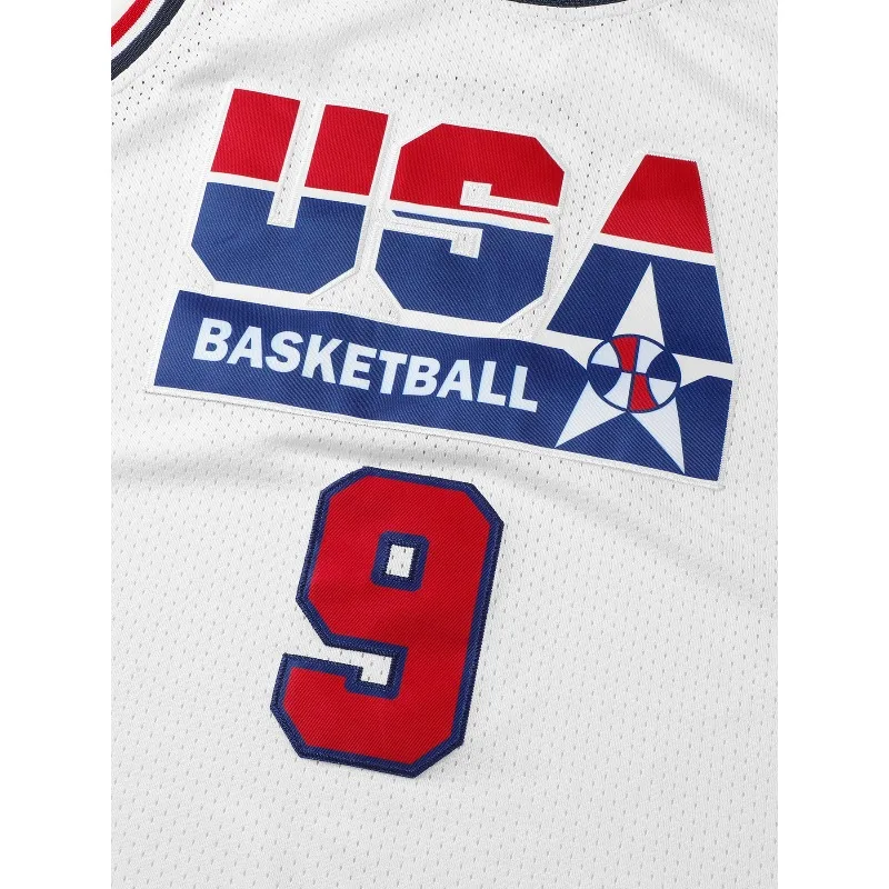 Men's Embroidered #9 Basketball Jersey Breathable Sportswear Sleeveless Training Uniform Team Vest New Design Tops image 5