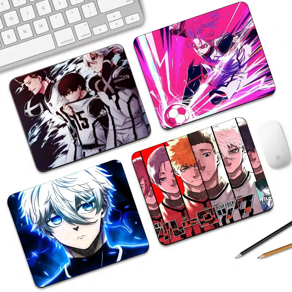 Tapis de souris avec serrure bleue, dessin animé japonais, petit tapis de souris pour PC Gamer, décoration de bureau, pour bureau
