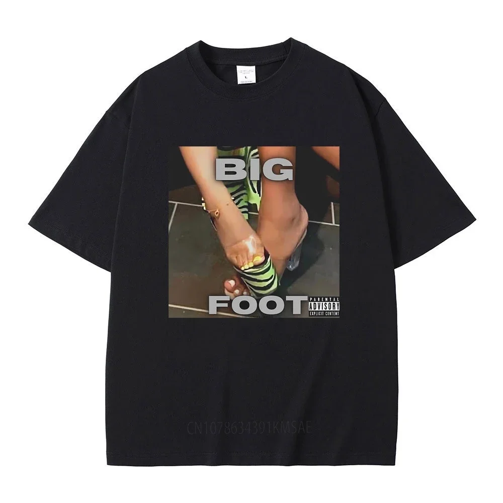 Nicki Minaj Big Foot Album T-shirt Men's Fashion Hip Hop Style T Shirts Male Casual Oversized Tshirt Unisex Vintage Short Sleeve