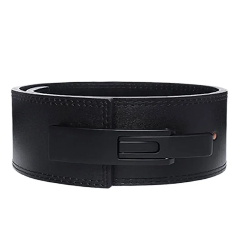 Genuine Leather Waist Support Belt for Bodybuilding Training, Cowhide Strength Lift, Weightlifting, Hard Pull, Fitness, S