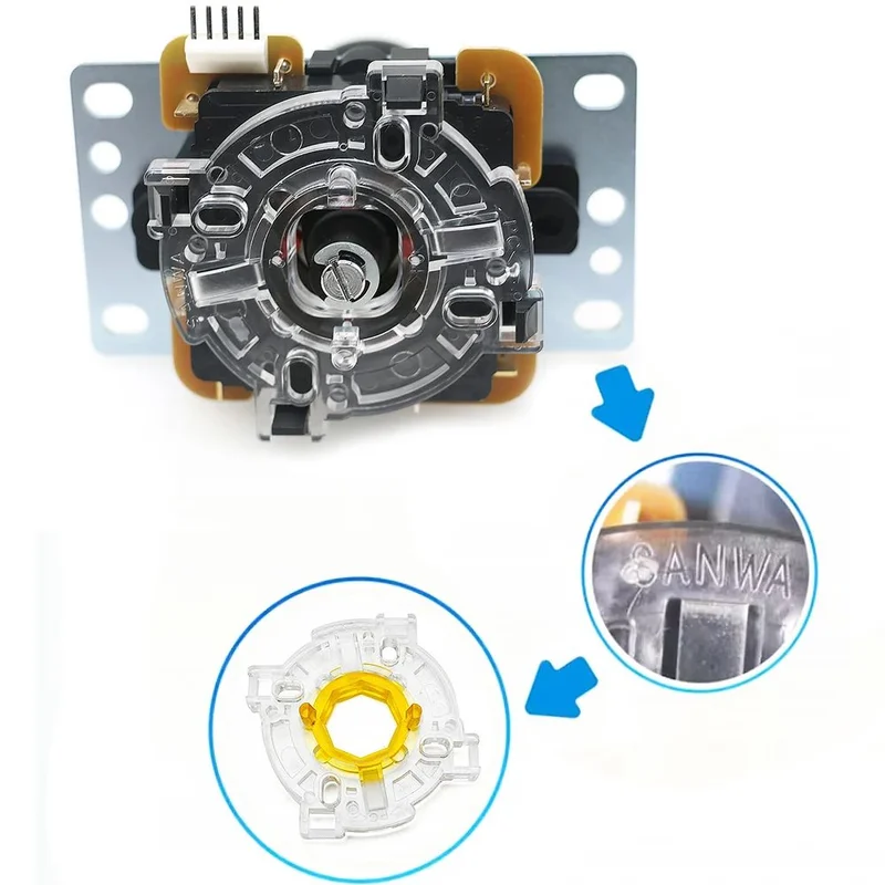 Original Sanwa Gt-y Octagonal Restrictor Joystick Gate Bottom Direction 2 4 8 Way For Jlf Game Stick Command Arcade Mame Jamma