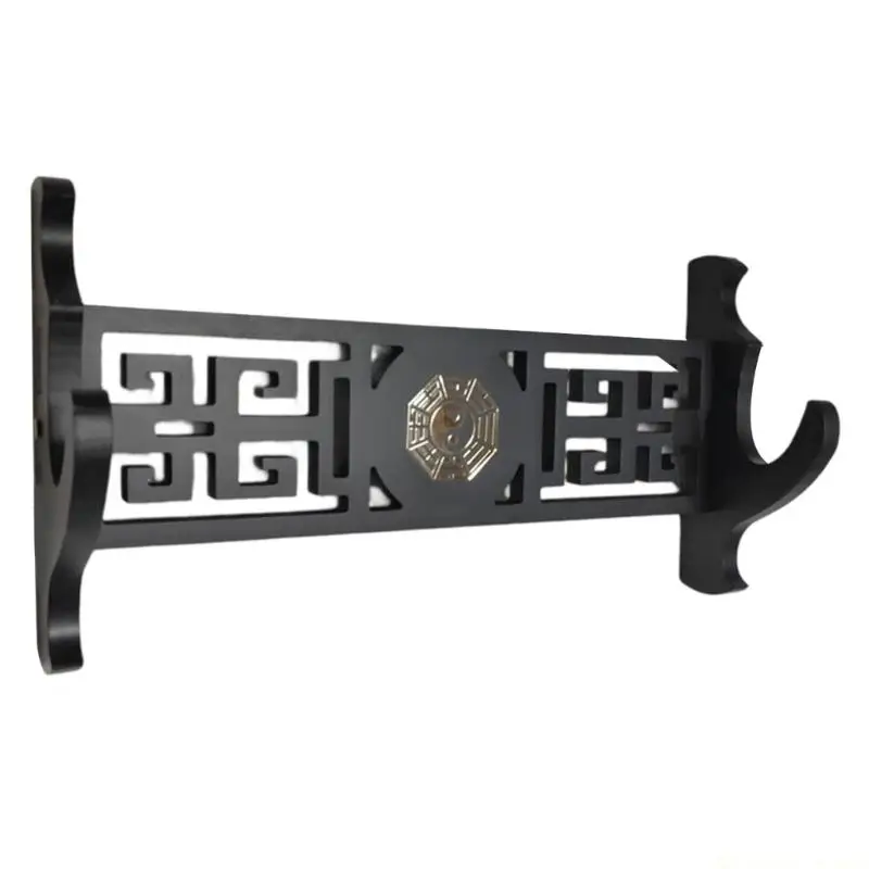 31BE Handcrafted Swords Wall Rack With Chinese Dragon Carvings And Symbolism