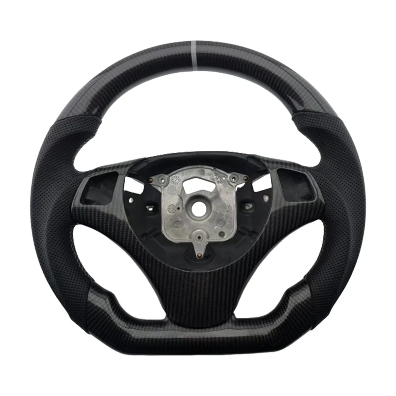 

Новое поступление, автомобильный руль из углеродистой кожи для BMW E90 E92 E93 E82 E87 M3, автомобильный руль