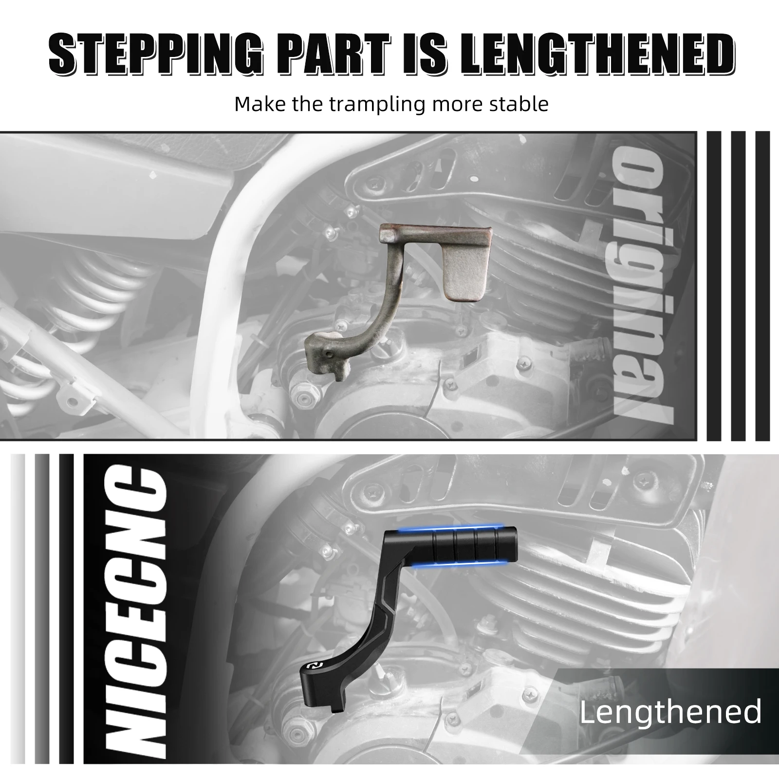 

For Yamaha Blaster 200 Kickstarter Starter Lever ATV YFS200 1988-2006 T6-6061 Aluminum