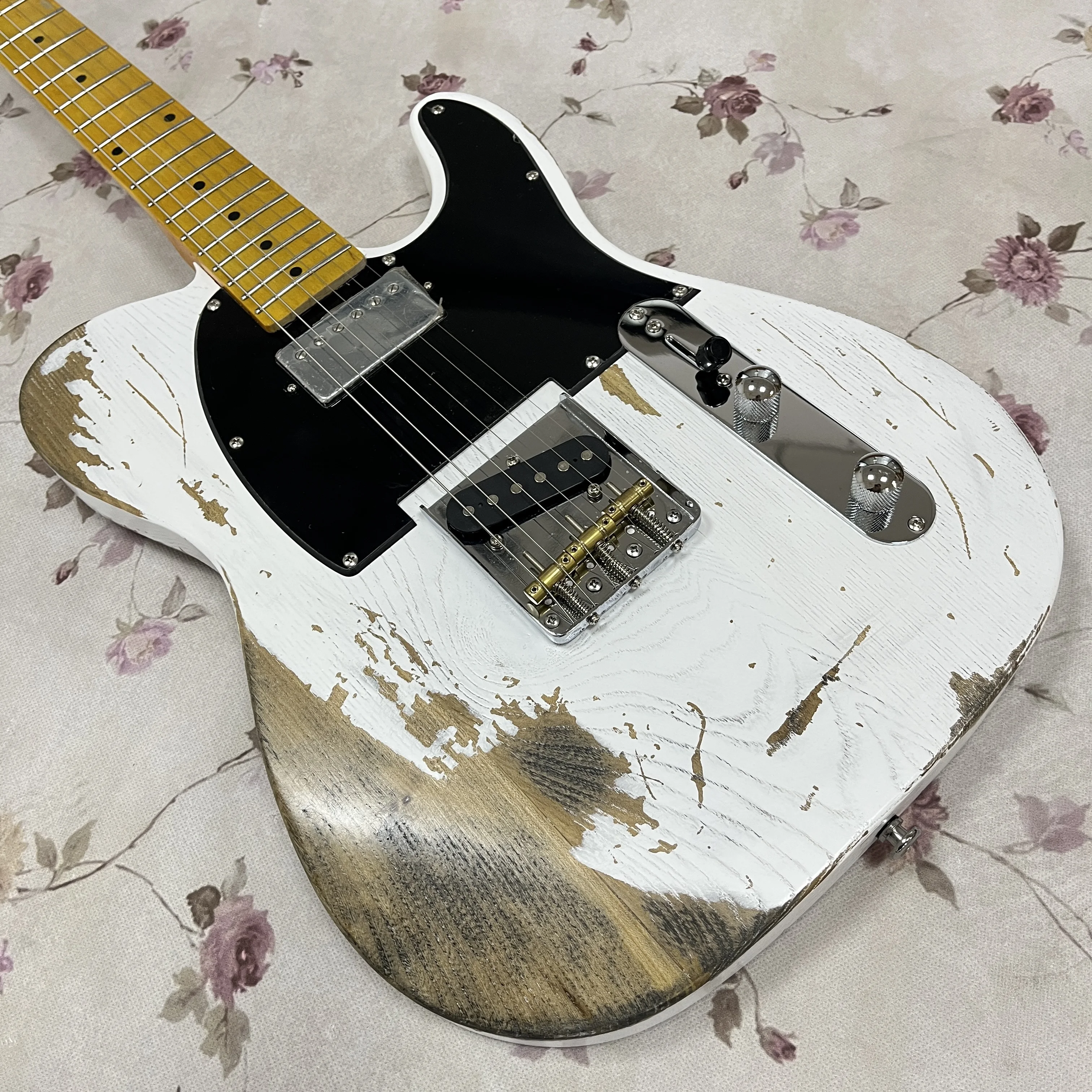 

Best-Selling Electric Guitar TL White made old model electric guitar alder body SS pickup maple fingerboard Free Shipping
