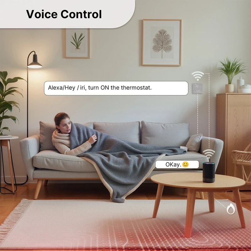 Tuya Wifi Matter Thermostat Electric Floor Heating Temperature Controller Support APP Remote Alexa Voice Control
