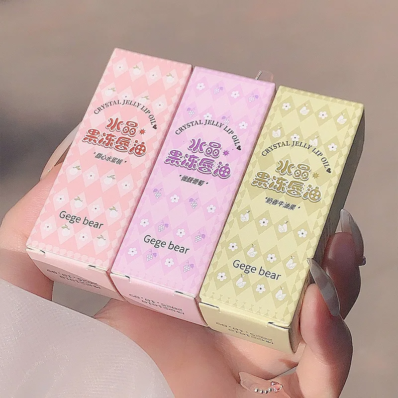 Gege Bear Crystal Jelly Lip Oil, Hydrating Moisturizing Lip Gloss, Transparent Lip Primer Long Lasting Lip Care view 6