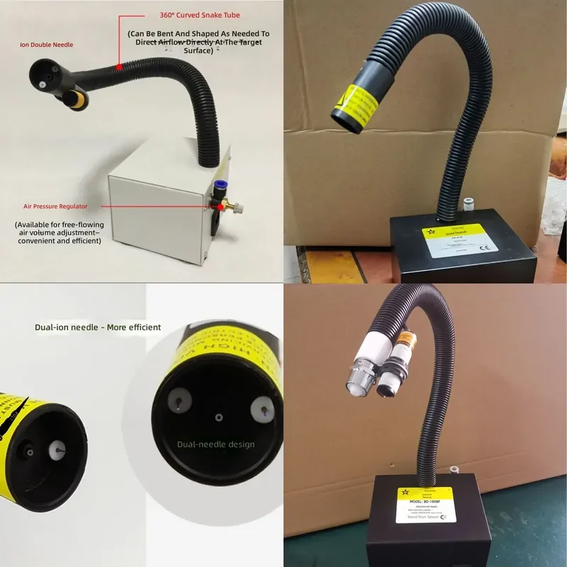 Double Integrated Induction Ion Wind Snake Air for BD-180BF-B with Large Wind Output and Big Head Electrostatic