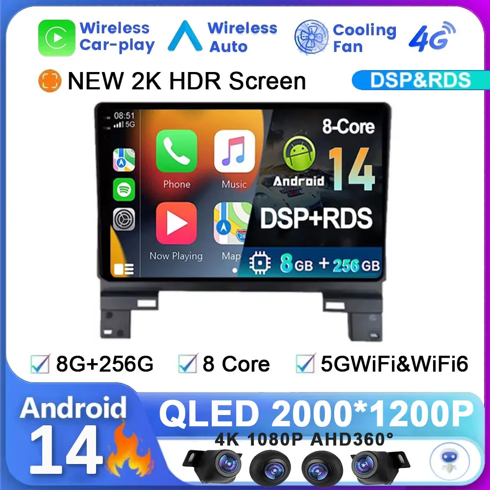 

10 lnch Android 14 system For Honda XRV 2023 Car Radio Car Multimedia Player Headunit GPS Navigation 4G Wifi 2 Din 8G + 256G DVR